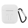 Charging Box Protective Case with Anti-lost Rope for i10 i12 Earbuds - White