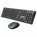 Ajazz A2080i Wireless Keyboard Mouse Set Mute Lightweight Waterproof Portable - Black