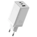GaN-P60 GaN 65W USB C Charger White EU Plug