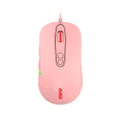 Ajazz AJ125 Optical Wired Mouse RGB light Adjustable PAW3325 Sensor Optical Mouse - Pink
