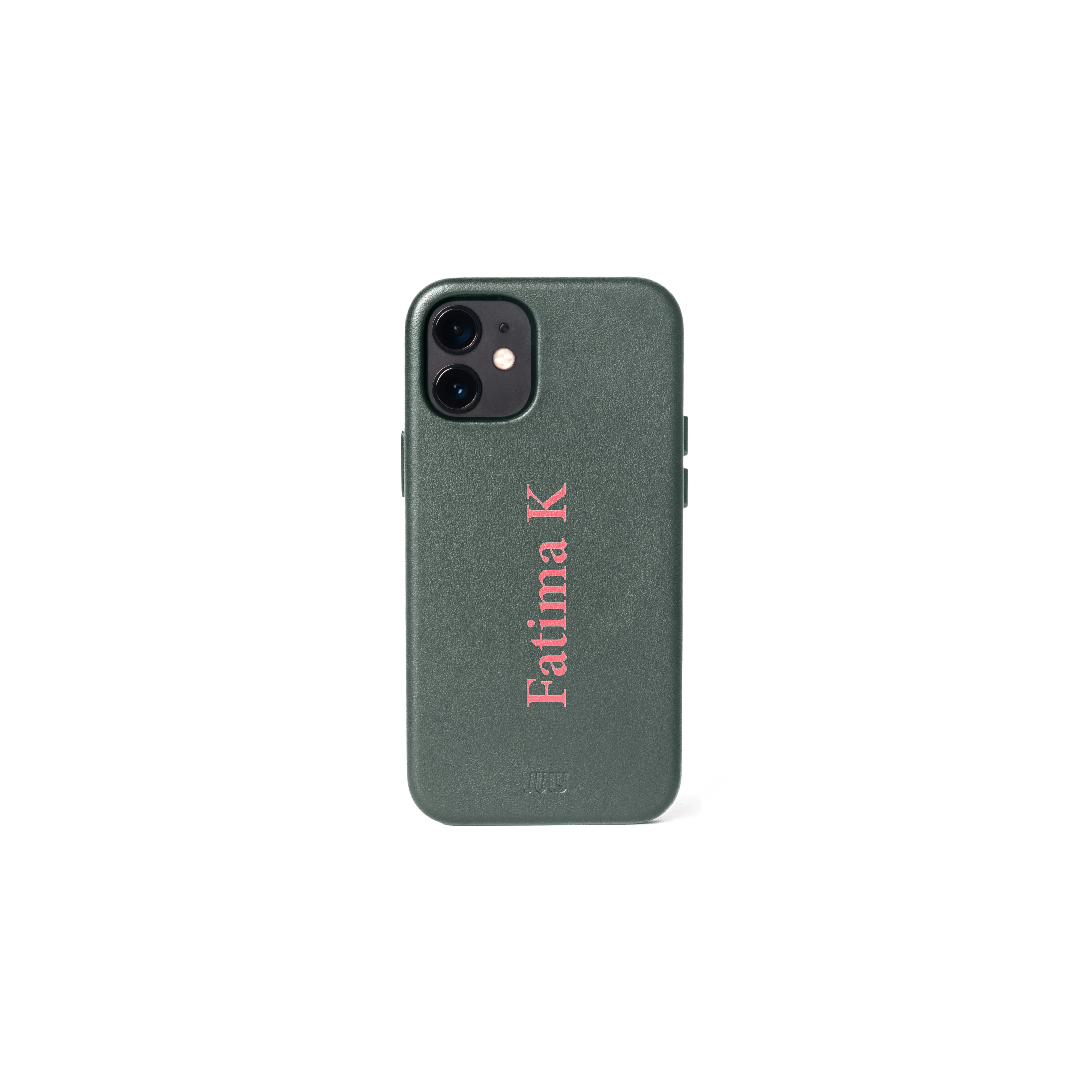 Personalised MagSafe iPhone 12 Mini Leather Case