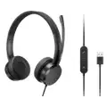 Lenovo USB-A Wired Stereo On-Ear Headset (with Control Box)
