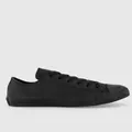 Converse Ct All Star Leather Lo Black Size 11 Unisex