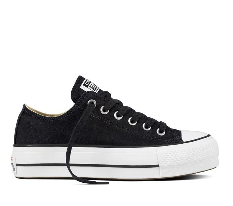 Converse Womens Chuck Taylor All Star Lift Low Black Size 7 Female