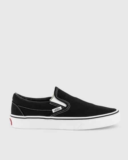 Vans Classic Slip-Ons Black/White Black Size 8 Unisex