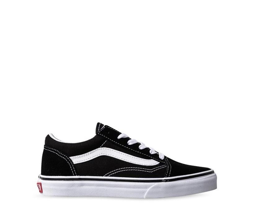Vans Kids Old Skool Black/True White Black Size 3 Unisex