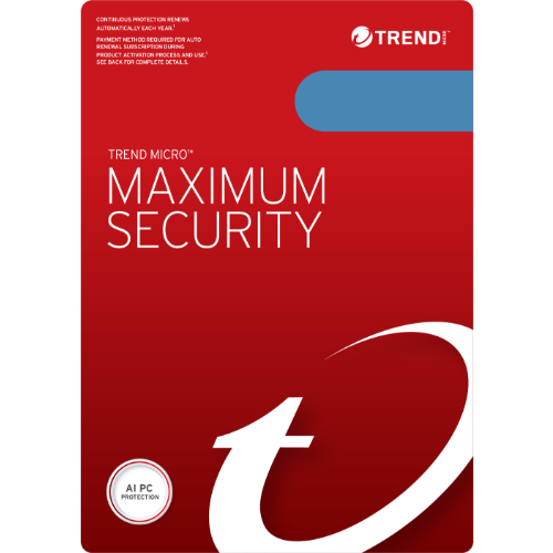 Trend Micro Maximum Security (1 Device 12 Months)