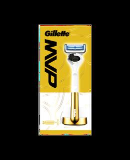 Gillette MVP Skinguard Razor with Blades Refill 5 Pack