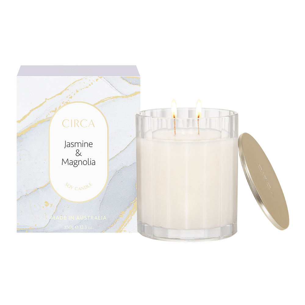 Circa Jasmine & Magnolia Scented Soy Candle 350g