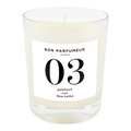 BON PARFUMEUR Candle 03 - Patchouli, Leather & Tonka Bean 180g