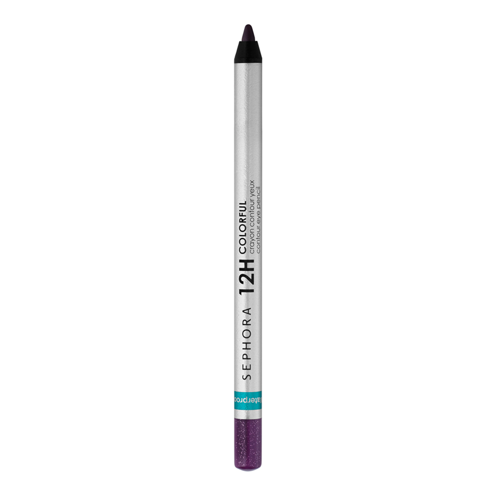 Sephora Collection 12H Colorful Contour Eye Pencil Waterproof Eyeliner 61 Purple Disco (Glitter)