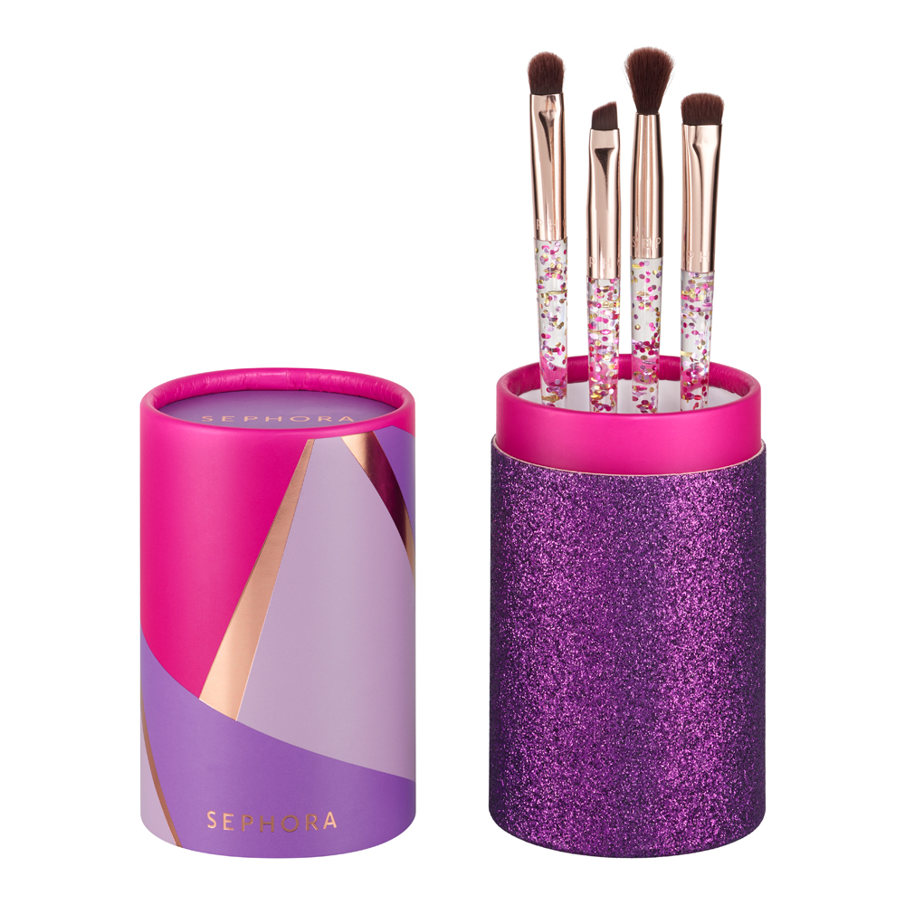 Sephora Collection Glitter Brush Set - 4 Eye Brushes