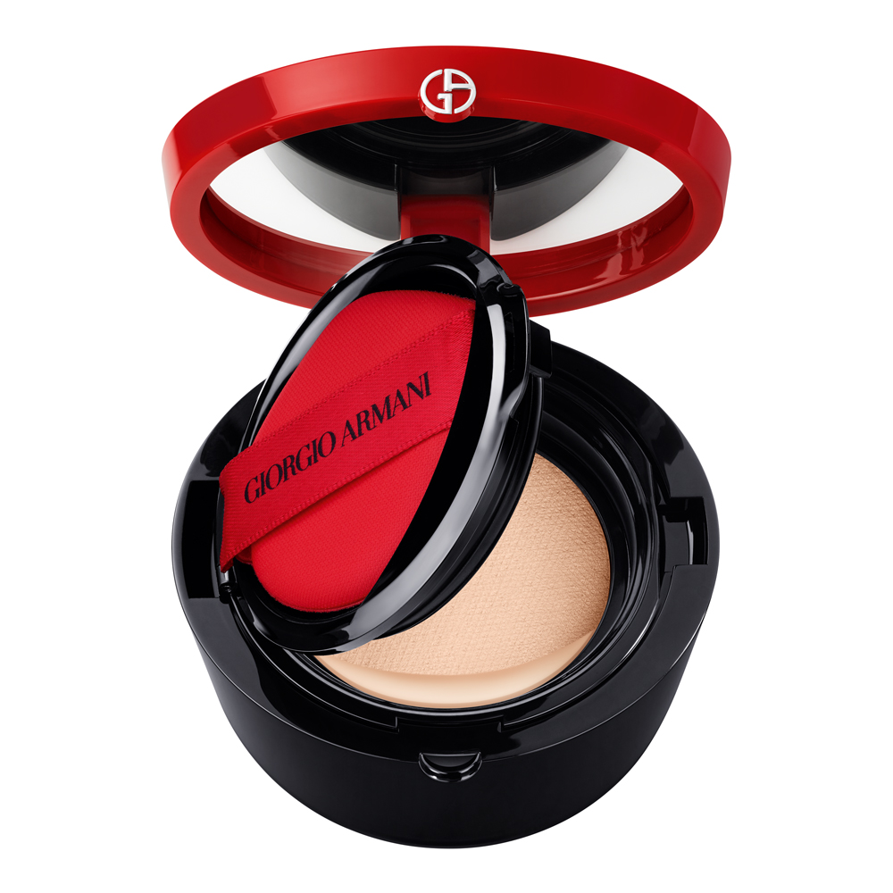 Armani Red Cushion Plisse
