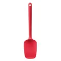 Mastrad Silicone One-piece Spatula Spoon, Red, Red