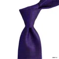 Marzthomson 8cm Dark Purple With Black Weaved Design Detail Tie