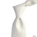 Marzthomson 8cm Light Grey Weaved Design Detail Tie