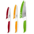 Zyliss 3 Piece Paring Knife Set, Comfort, Red/yellow/green