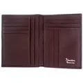 72 Smalldive 8 Card Sleeves Textured Leather Pocket Billfold, Brown