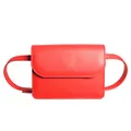 72 Smalldive Textured Leather Belt Pouch, Coral