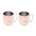 Stitches And Tweed His Hers Copper Mug Set