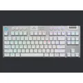 Logitech G915 Tkl Tenkeyless Lightspeed Wireless Rgb Mechanical Gaming Keyboard White Brown Tactile