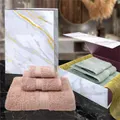 Christy Renaissance 3 Piece Towel Gift Set, Peony, Orange
