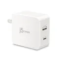 J5 Create J5create 30w 2-port Pd Usb-c Mobile Charger Power Delivery & Quick Charge