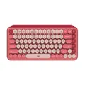 Logitech Pop Keys Wireless Mechanical Keyboard With Customizable Emoji Keys, Heartbreaker Rose