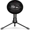 Logitech For Creators Blue Microphones Snowball Ice Plug 'n Play Usb Microphone For Recording, Podcasting, Broadcasting, Twitch Game Streaming, Voiceovers, Youtube Videos On Pc And Mac, Black