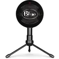 Logitech For Creators Blue Microphones Snowball Ice Plug 'n Play Usb Microphone For Recording, Podcasting, Broadcasting, Twitch Game Streaming, Voiceovers, Youtube Videos On Pc And Mac, Black