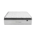 Chattel [100 Nights Free Trial] Black 14" Ice Silk Pocketed Spring Cooling Mattress, Super Single