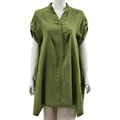 Anne Kelly Linen Dropped Shoulder Tunic, Alloy, US 6