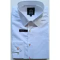 Robinsons Shirt, Rbbl-0025, White, Regular Collar Long Slim Fit Sleeve Shirt, White, 46