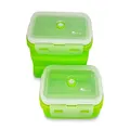Travel Joy Eco Food Grade Silicone Foldable Lunch Box (800ml), Turquoise