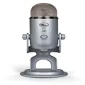 Logitech For Creators Blue Yeti Usb Microphone For Recording, Streaming, Gaming, Podcasting On Pc And Mac, Condenser Mic For Laptop Or Computer With Blue Vo!Ce Effects, Adjustable Stand, Plug And Play, Silver
