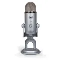 Logitech For Creators Blue Yeti Usb Microphone For Recording, Streaming, Gaming, Podcasting On Pc And Mac, Condenser Mic For Laptop Or Computer With Blue Vo!Ce Effects, Adjustable Stand, Plug And Play, Silver