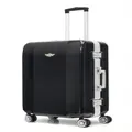 Antler Tuscon Suitcase Luggage - 4 Wheeler, 57/70/80cm x 40cm x 23.5cm, 3.8kg, Black, Medium - 70 CM