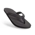 Indosole Mens Sandals Flip Flops Essntls - Black, Black, EU 41-42