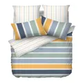 Esprit Alvar 100% Cotton Luster Sateen Bed Set, Multicolour, Queen