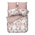 Esprit Camellia 100% Cotton Luster Sateen Bed Set, Multicolour, Queen