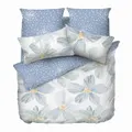 Esprit White Mallow 100% Cotton Luster Sateen Bed Set, Multicolour, Single