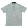 Soda Active Wear Microfiber Quick Dry Polo T-shirt, Light Grey, L