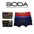 Soda 2 Piece Cotton Spandex Shorty Trunks With Waist Band, M