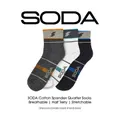 Soda 3 Piece Half Terry Quarter Length Socks