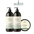 Sukin Natural Balance Shampoo (1l x 2) + Purifying Facial Masque (100ml)