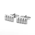 Marzthomson Grill And Shield Cufflinks In Silver Colour, Shield