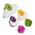Zyliss Clip-all Bag Clips, Mix Assorted, 5clips/pkt, Green/yellow/pink
