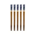 Tsuru Japanese Bamboo Chopsticks, 5 Pairs Pack, Tnk070803