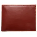 72 Smalldive Brown 10 Card Sleeves Buffed Leather Billfold, Brown