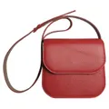 72 Smalldive Textured Leather Crossbody Bag, Red_